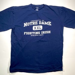 Notre Dame Fighting Irish Pro Edge Men’s Blue Short Sleeve T-Shirt - Size Large